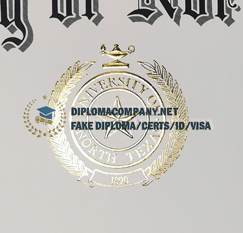 University of North Texas Diploma seal