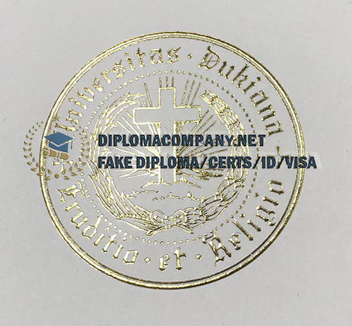 Duke University Diploma seal