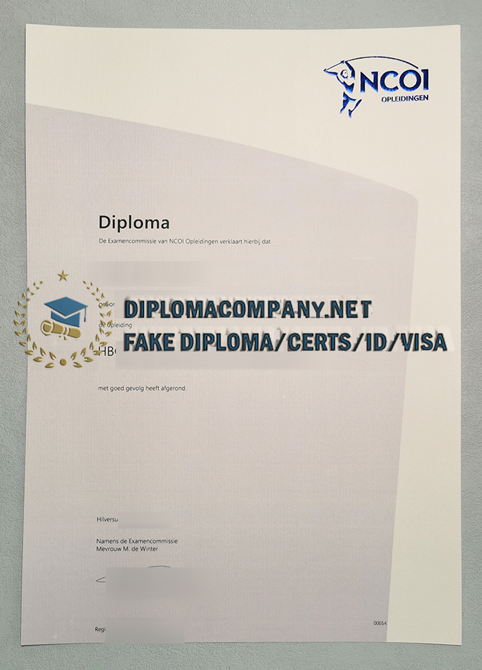 Fake NCOI Opleidingen Diploma