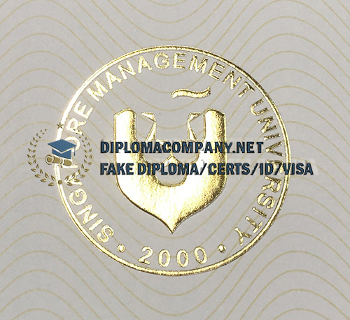 Singapore Management University (SMU) diploma seal