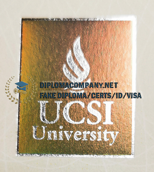 Fake UCSI University Diploma Seal