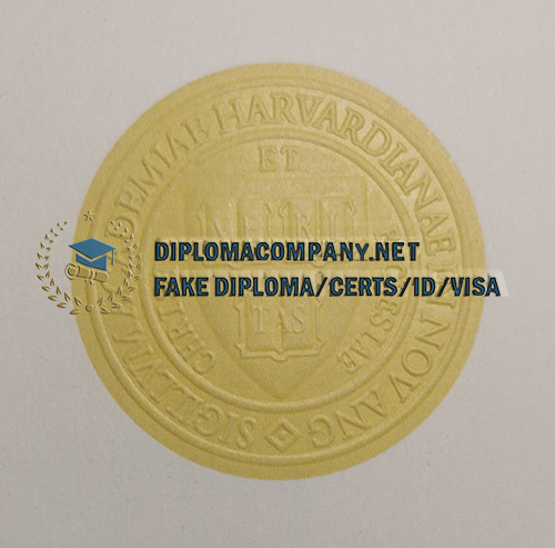 Harvard University diploma seal