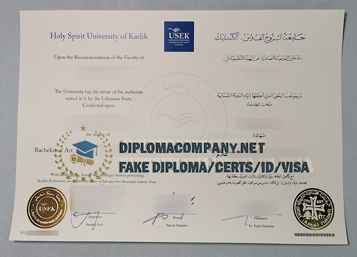 Fake USEK Diploma