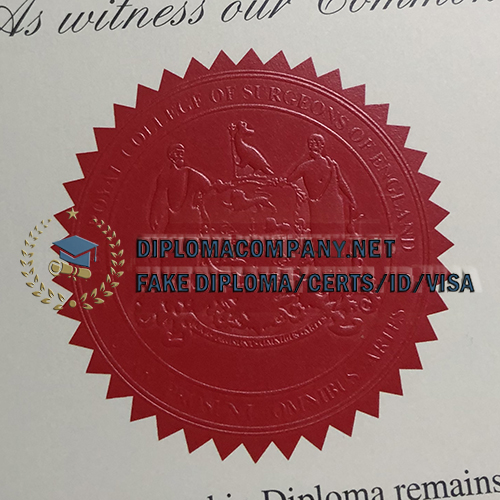 Fake RCS England Diploma Seal