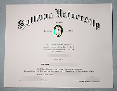 fake Sullivan University Diploma