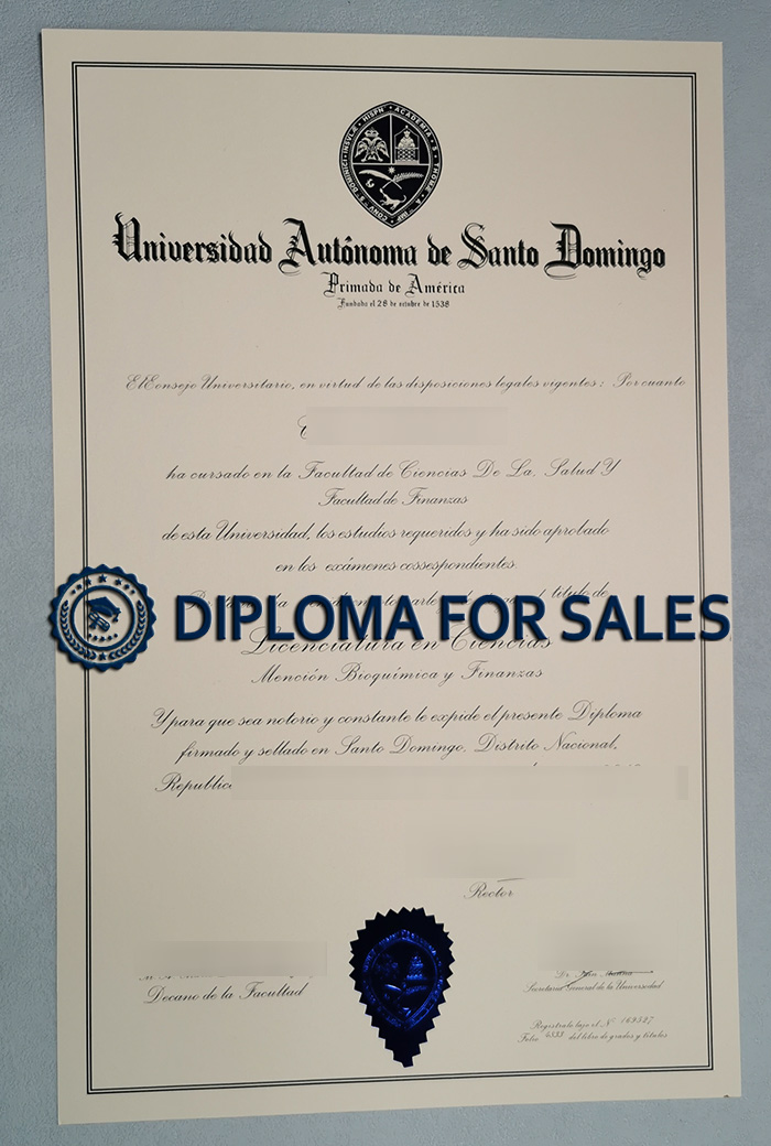 Fake UASD Diploma