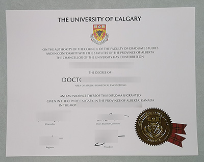 Fake UCalgary Diploma
