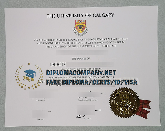 Fake UCalgary Diploma