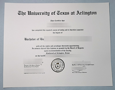 Fake UT Arlington Diploma