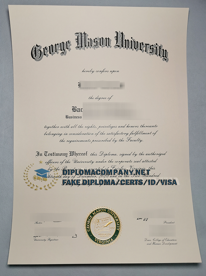 Fake GMU Diploma