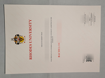 Fake Rhodes University Diploma