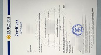 Cost to Buy a Fake Euro-FH Urkunde, Fake Europäische Fernhochschule Hamburg Urkunde