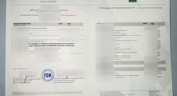 Sell a Fake FOM Hochschule Zeugnis