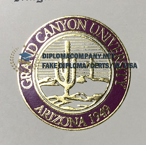 Fake Grand Canyon University Diploma seal